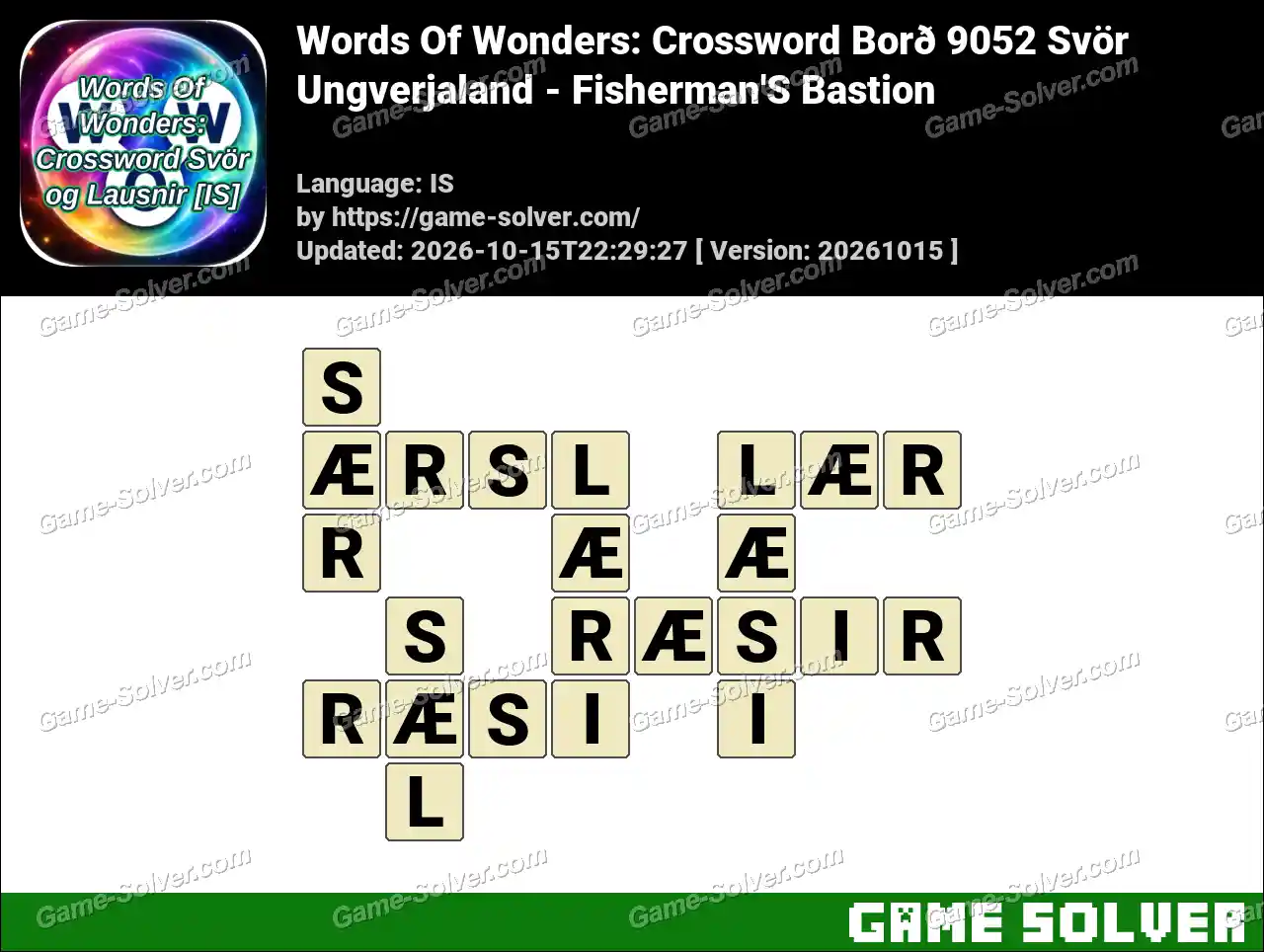 Words Of Wonders: Crossword Borð 9052 Svör – Ungverjaland – Fisherman’S Bastion